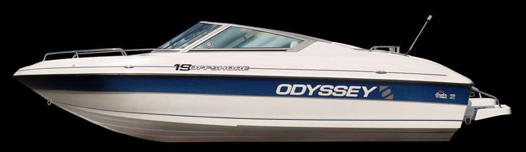 Odyssey 19 Offshore fishing boat for sale at Atlantic Suzuki Cape Town.